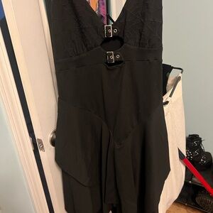 Forest Ink midi dress with web detailing ON HOLD